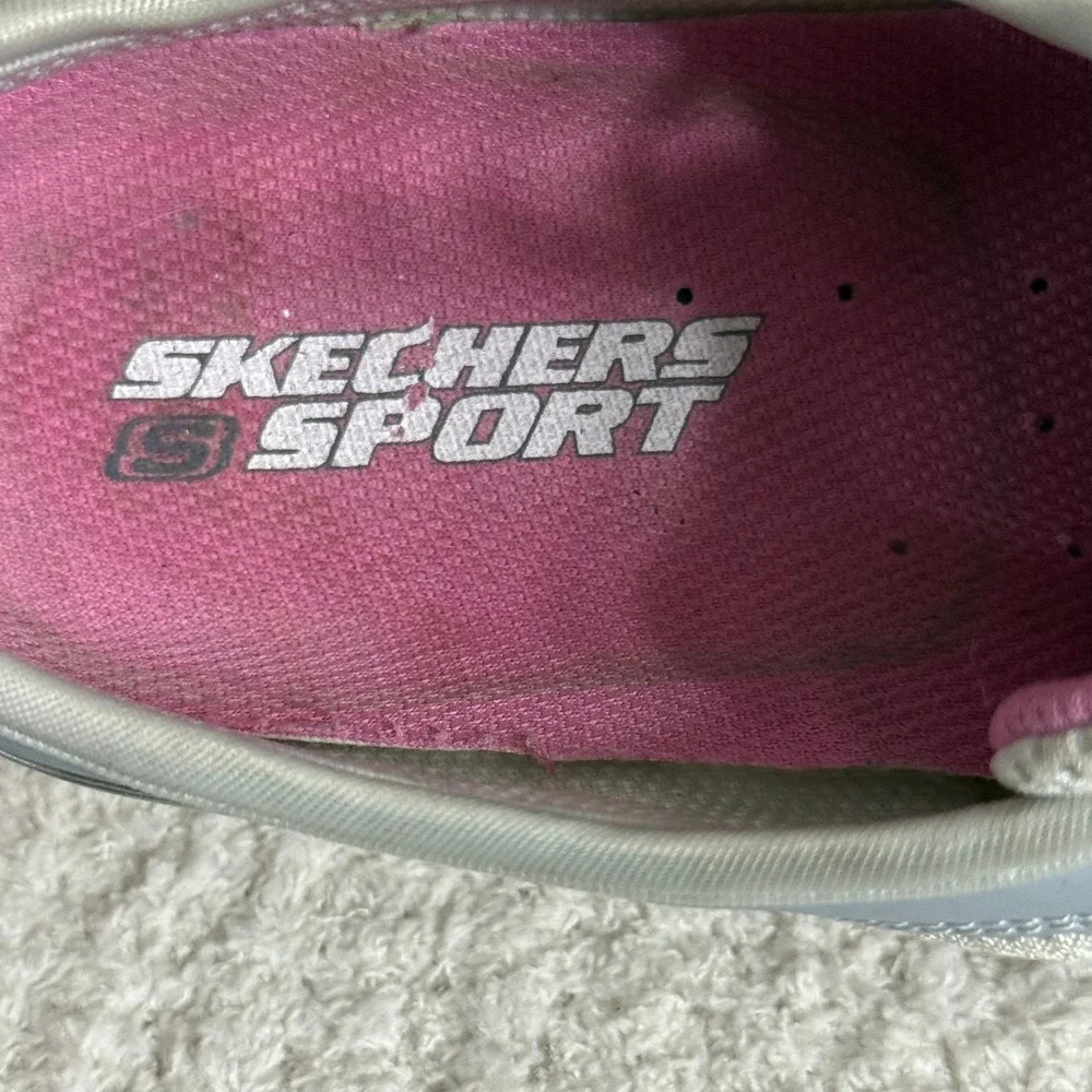 Skechers Size‎ 7 Sport Muse 11442 Silver/Pink/Wht Sneakers Athletic Shoes